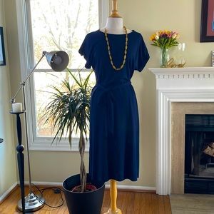 Loft navy dress size large.